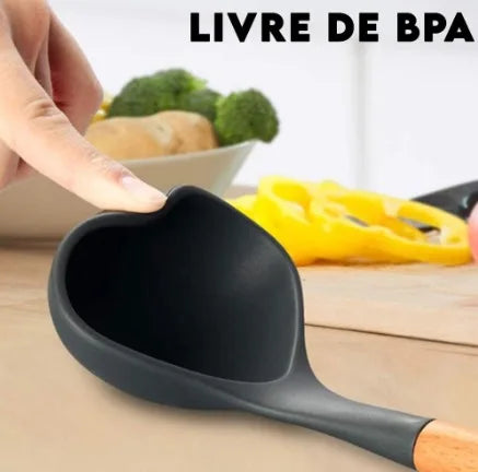 Kit 12 Peças Utensílios De Cozinha Livres de BPA ⭐FRETE GRÁTIS⭐